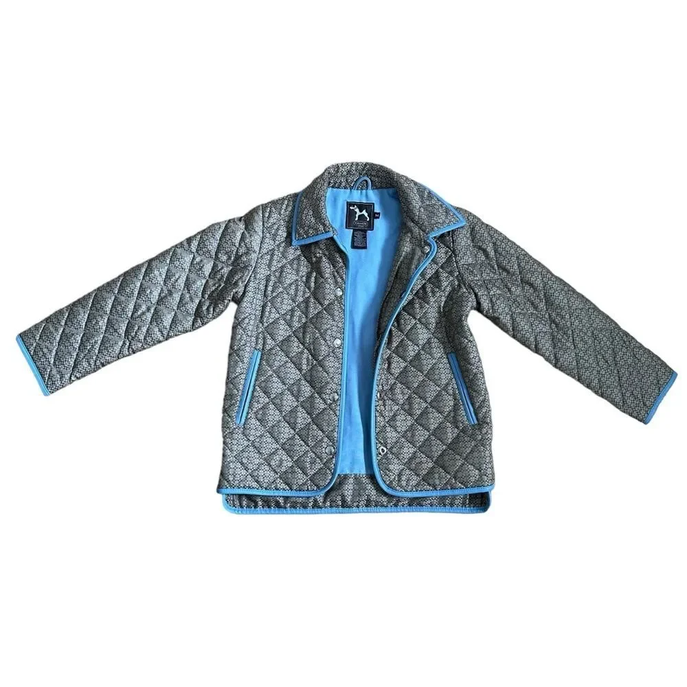 Coach  Signature C Quilted Logo Jacket - Brown, Blue, Size M